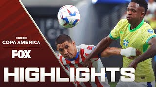 Paraguay vs Brazil Highlights  2024 Copa América [upl. by Harhay]