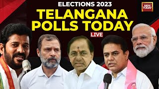 Telangana Elections 2023 LIVE  Telangana Assembly Elections Voting LIVE  India Today News Live [upl. by Okimik]