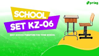 School Set for Primary and Elementary School KZ06 by SPRING FURNITURE [upl. by Atoiganap]