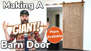 Making and Installing a Barn Door  Insanely Easy Barn Door [upl. by Aiuqat]