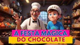 🍫🎉✨A FESTA MÁGICA DO CHOCOLATE✨🎉🍫 históriainfantil youtubekids festa [upl. by Dove71]