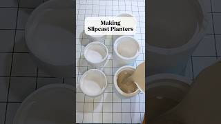 Making Slipcast Planters ceramics shorts slipcasting [upl. by Skinner]