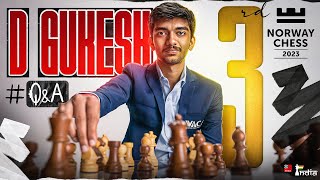 Gritty Gukesh on his 3rd place finish at Norway Chess 2023 [upl. by Eneri558]