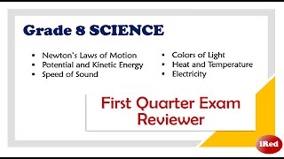 Grade 8 Science First Quarter Exam Reviewer [upl. by Intyrb614]