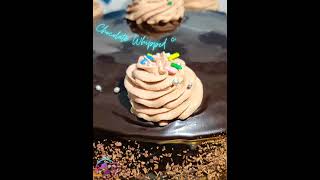 Chocolate Whipped Cream  Chocolate whipped cream frosting  How to make whip cream icing shorts [upl. by Eelatsyrc]