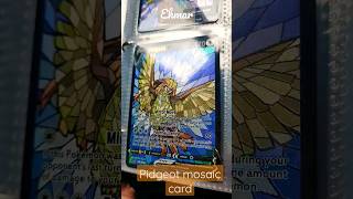 Mosaic stained glass cards I bought pokemon pokemontradingcardgame pidgey pidgeotto pidgeot [upl. by Novaelc]