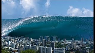 5 Biggest Tsunami Caught On Camera [upl. by Akiemaj]