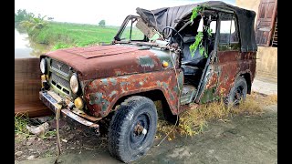 Full restoration ancient UAZ 469  Restoring and repair antique uaz 469 cars [upl. by Nillor]