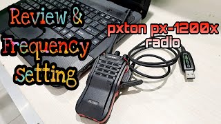 Review amp cara setting frekuensi radio HT Pxton Px1200x [upl. by Cyndy391]