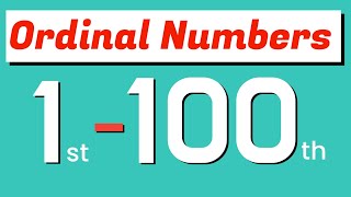 Ordinal Numbers 1 to 100 in words  ordinal numbers 1100 in english [upl. by Glyn]