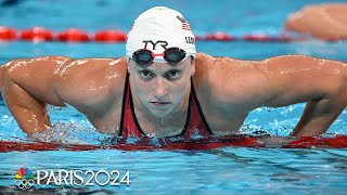 Katie Ledecky eyeing NINTH gold medal after strong 800m freestyle heat  Paris Olympics  NBC Sports [upl. by Wolfe700]