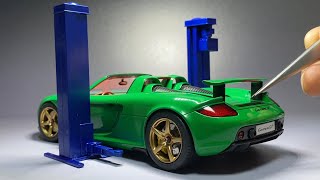 Speed build full video  PORSCHE Carrera GT 124 Tamiya plamodel 포르쉐 까레라 제작기 [upl. by Ximenez]