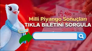 MİLLİ PİYANGO 2024 TIKLA BİLETİNİ SORGULAMA EKRANI MİLLİ PİYANGO BİLET SORGULAMA [upl. by Aihsak796]