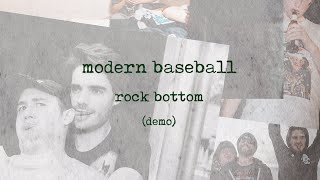 Modern Baseball  quotRock Bottom Demoquot Official Lyric Video [upl. by Yddeg]