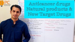 Anticancer Drugs pharmacology Part 6 Plant derived Natural Products and Newer Anticancer Drugs [upl. by Sacksen]