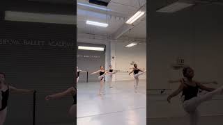 Grand Battement combination Girls 1316 yo Ballet technique class  Vaganova training in California [upl. by Akoyn]