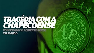 Escalada dos telejornais sobre a tragédia com voo da Chapecoense 29112016 [upl. by Ainoz]