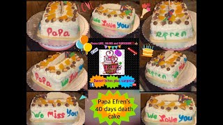 40 days DEATH HEAVENLY CAKEsponge cakeFather’s Day cakevanilla cake [upl. by Ringe866]