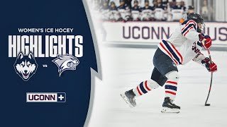 9 UConn Womens Ice Hockey Sweeps UNH in weekend series [upl. by Rolph]