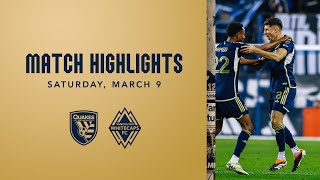 HIGHLIGHTS  San Jose Earthquakes vs Vancouver Whitecaps FC  March 9 2024 [upl. by Belvia]