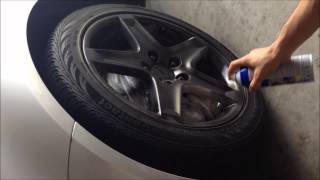 Plasti dip painting wheels on Acura TL [upl. by Netsyrc]