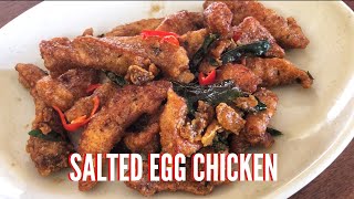 First Time Making Salted Egg Chicken  Its Easy To Make [upl. by Rebmak]