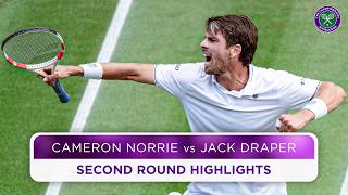 Thrilling British clash  Cameron Norrie vs Jack Draper  Highlights  Wimbledon 2024 [upl. by Anders390]