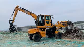 backhoe loder JG100CW construction machine [upl. by Yolande]