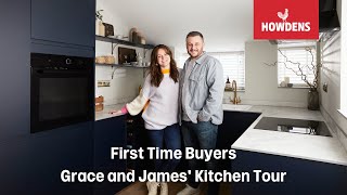 Howdens Budget Kitchen Makeover with First Time Buyers Grace and James [upl. by Laertnom]