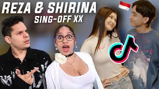 Shes something special Waleska amp Efra react to SING OFF TIKTOK SONGS PART 20 Reza vs Shirina [upl. by Eckblad516]