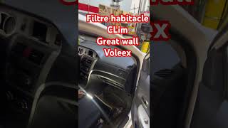 Changement filtre habitacle great wall voleex c30 automobile car [upl. by Nyliret]