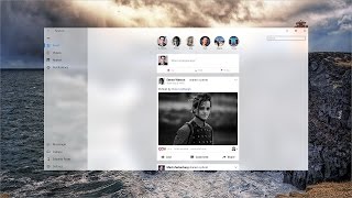 Facebook Redesign with New Windows Fluent Design System  Designed with Adobe XD  Speedart [upl. by Sivahc]