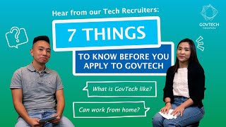 7 things you should know before you apply to GovTech [upl. by Draw]