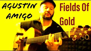 quotFields of Goldquot Sting  Solo Acoustic Guitar by Agustín Amigó [upl. by Trow728]