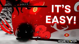 Guide on How to Win Folly Bossfight Easily  Roblox Regretevator [upl. by Mhoj783]