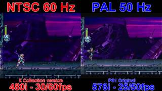 NTSC vs PAL Mega Man X6 [upl. by Osrit211]