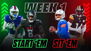 Week 1 Start Em Sit Em Set A Winning Fantasy Lineup [upl. by Soirtimid]