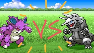 Aggron VS Nidoking [upl. by Olatha]