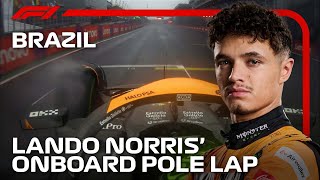 Lando Norris’ Pole Lap  2024 Sao Paulo Grand Prix  Pirelli [upl. by Gensler]