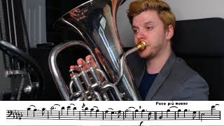 TMEA 20192020 Euphonium Etude 3  Eflat Minor [upl. by Rasla256]