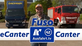 FUSO eCanter und Canter im Vergleich  Elektro  Hybrid oder Diesel  LKW [upl. by Emlin]