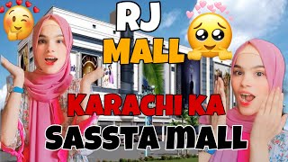 Rj shopping 🛍️ mall  Karachi ka Sassta mall  vlog by Alveena abbasi [upl. by Avril114]