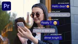 How To Create IPHONE TEXT MESSAGE POP Effect In Premiere Pro [upl. by Nihsfa795]