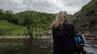 Dovedale River Dove picturesque stepping stones Peak District [upl. by Ynohtna192]