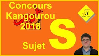 Concours Kangourou 2018  Sujet S [upl. by Conyers]