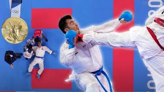 Karate Athlete Wins Olympic Gold Metal After Getting KOd [upl. by Llezniuq]