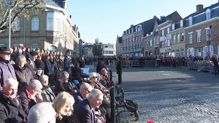 Belgium PM De Croo leads sombre Armistice Day ceremony at Menin Gate in Ypres [upl. by Dominus899]