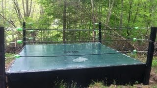 How to Make a Backyard Wrestling Ring Part 2 [upl. by Acinorav]