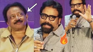 Sandeep Reddy Vanga Speech At Cinematica Expo 2024  RGV Shocked after Sandeep Reddy Vanga Speech [upl. by Enylrac]