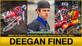 Deegan Fined MXGPs Electric Plan Ducatis Debut More  Motocross Latest [upl. by Kimmel]